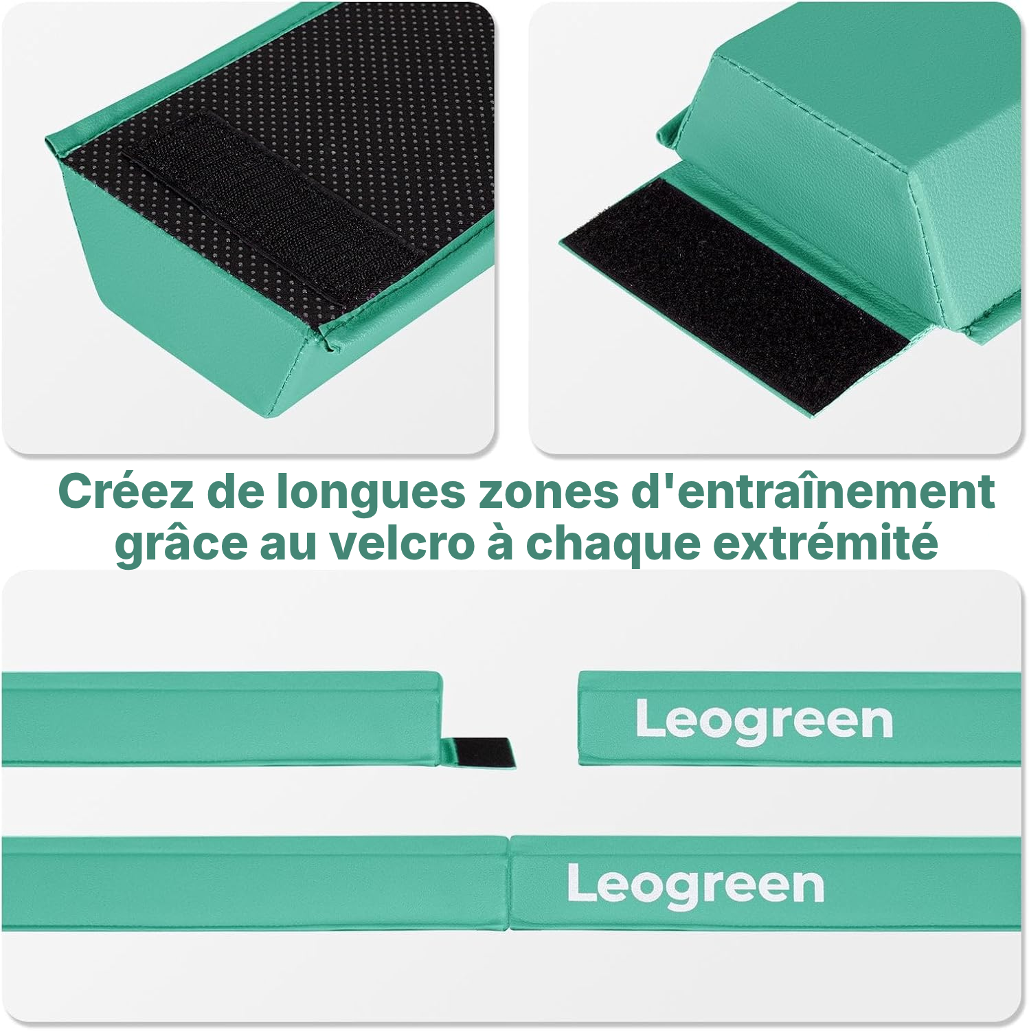 Poutre gymnase pliable 240 cm verte — équilibre — 4