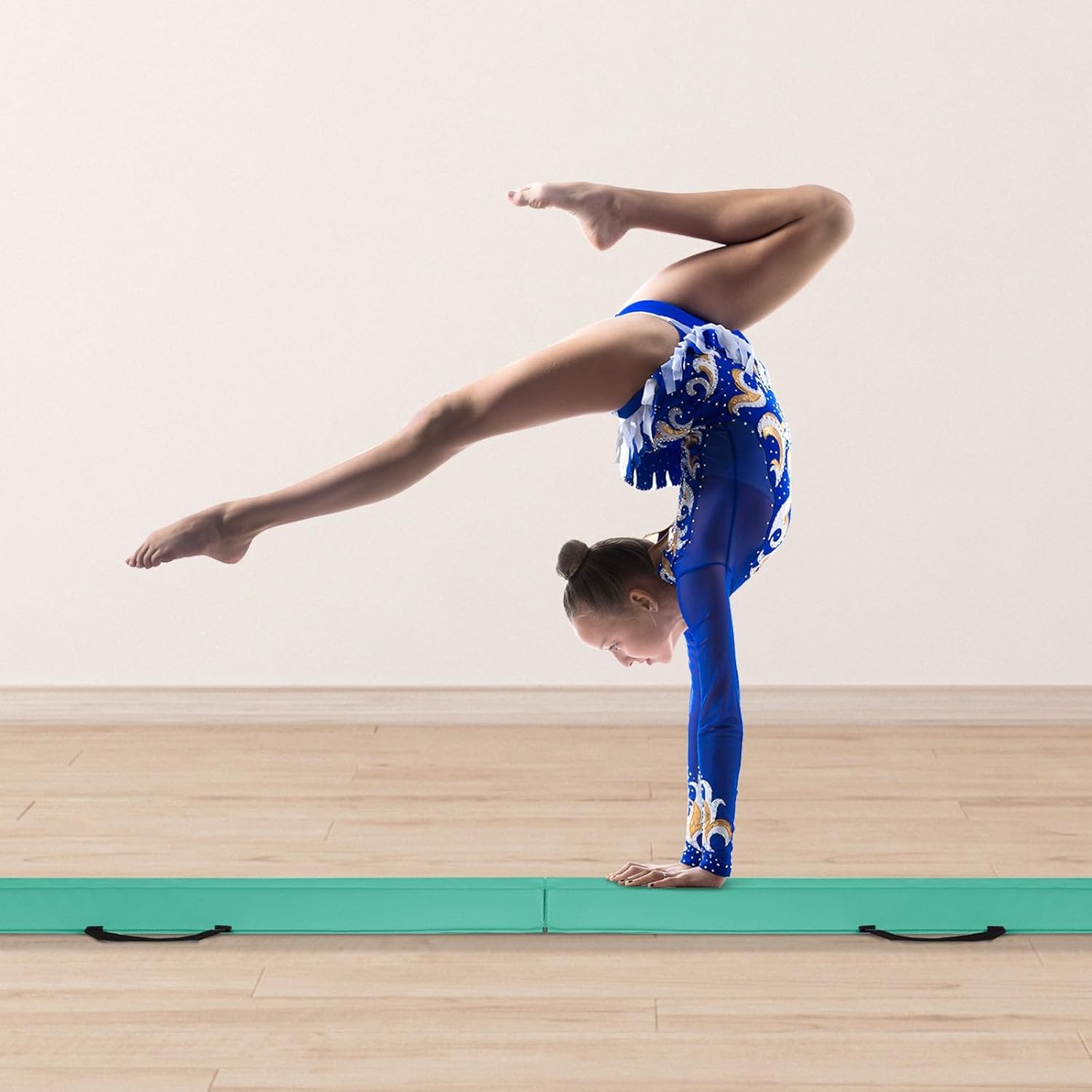 Poutre gymnase pliable 240 cm verte — équilibre — 6