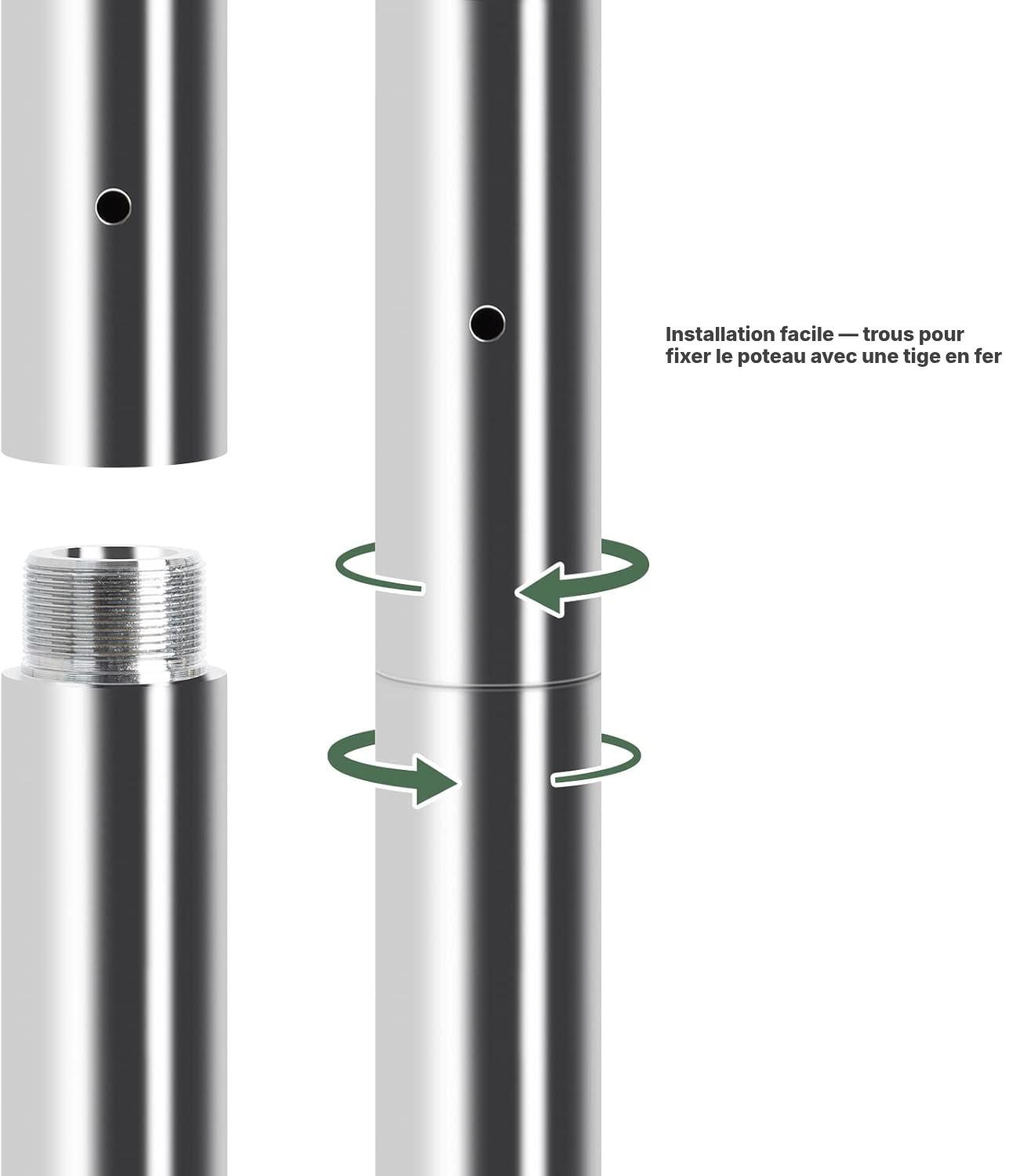 Barre de pole dance — gagnez 125 mm — 3