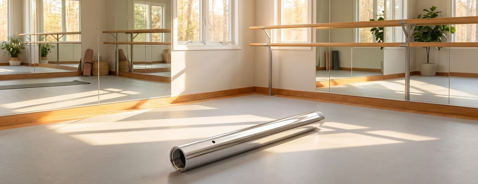 Extension de barre de pole dance chromée, 250 mm, Ø 45 mm