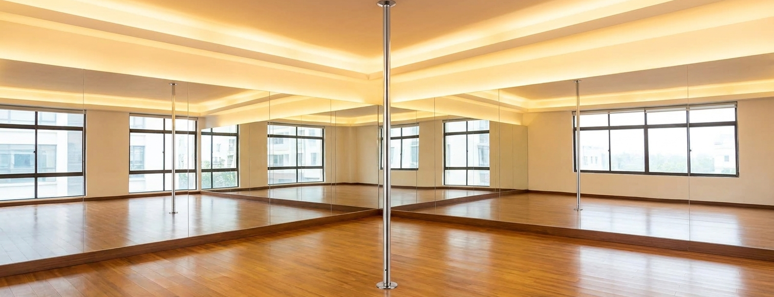 Bar pole dance: extension 500 mm pour plafond haut