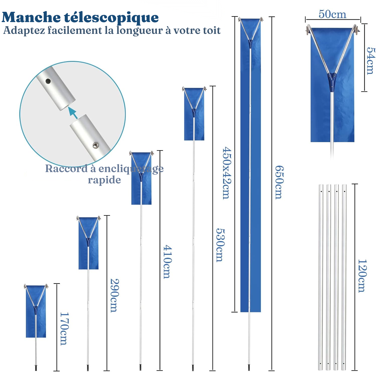 Pelle à neige de toiture — déneigez du sol — 2