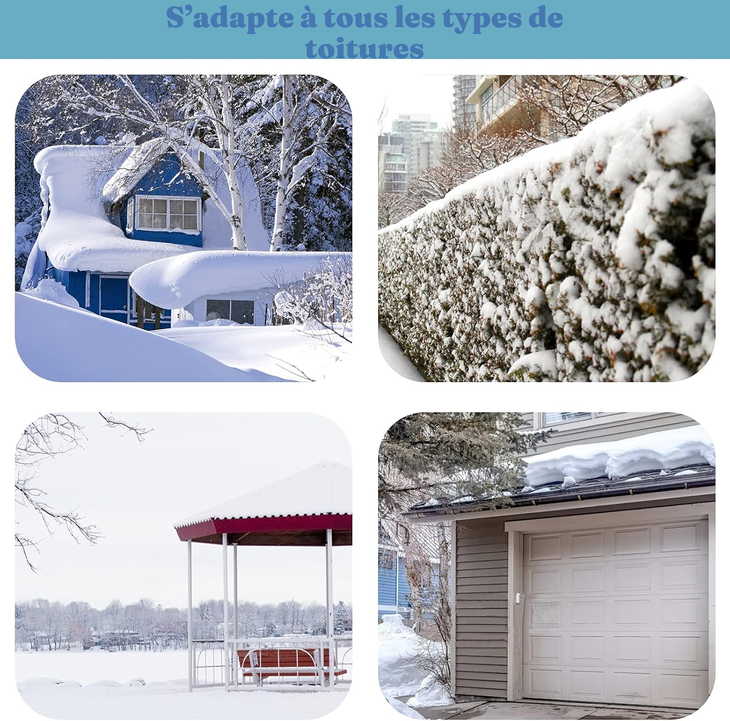 Pelle à neige de toiture — déneigez du sol — 7