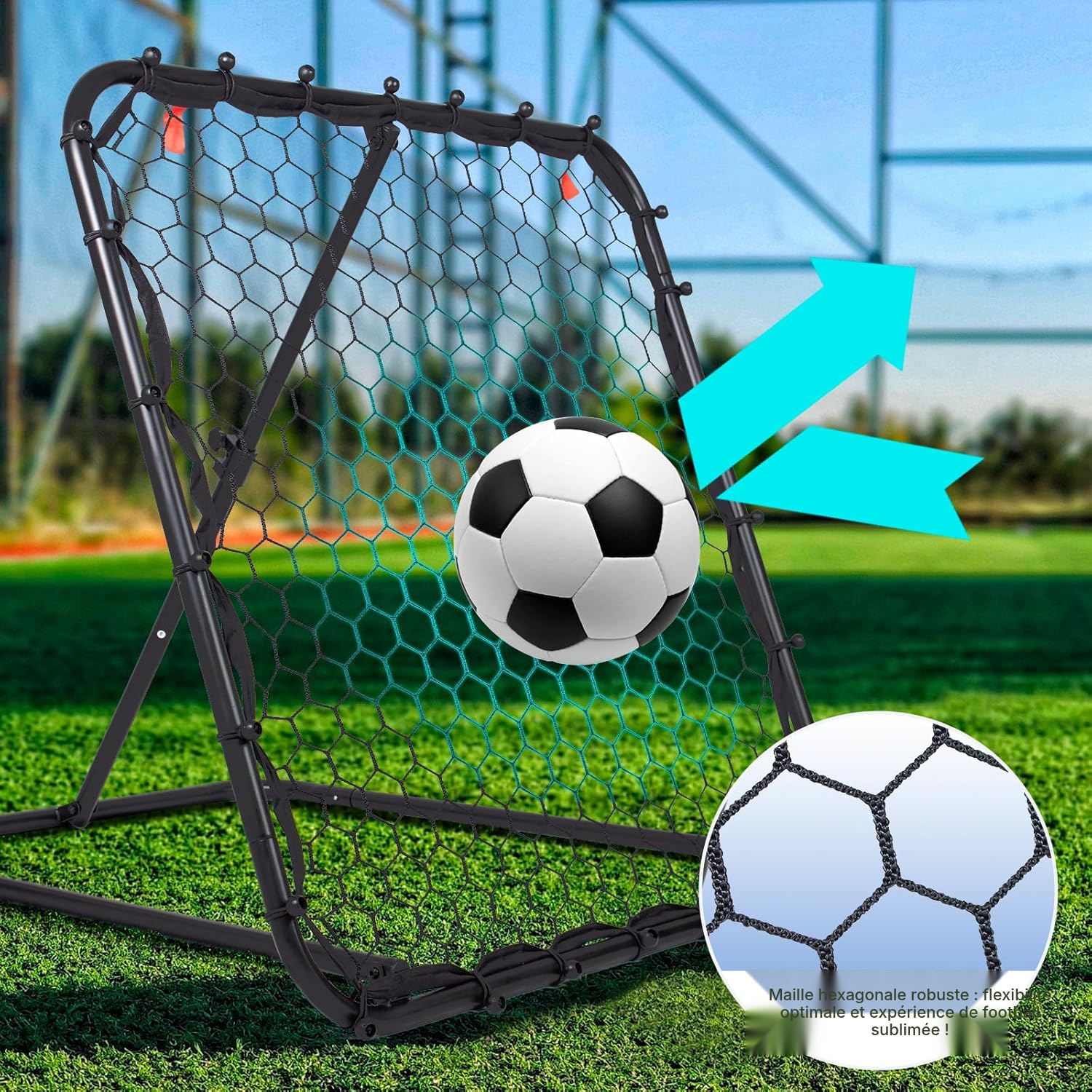 Filet de foot compact 86 cm, rebond précis — 2