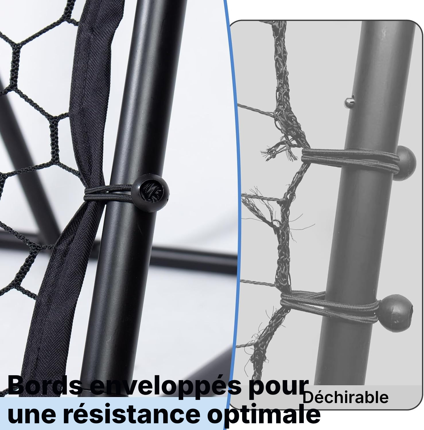 Filet de football rebond 100 cm, entraînement solo — 4