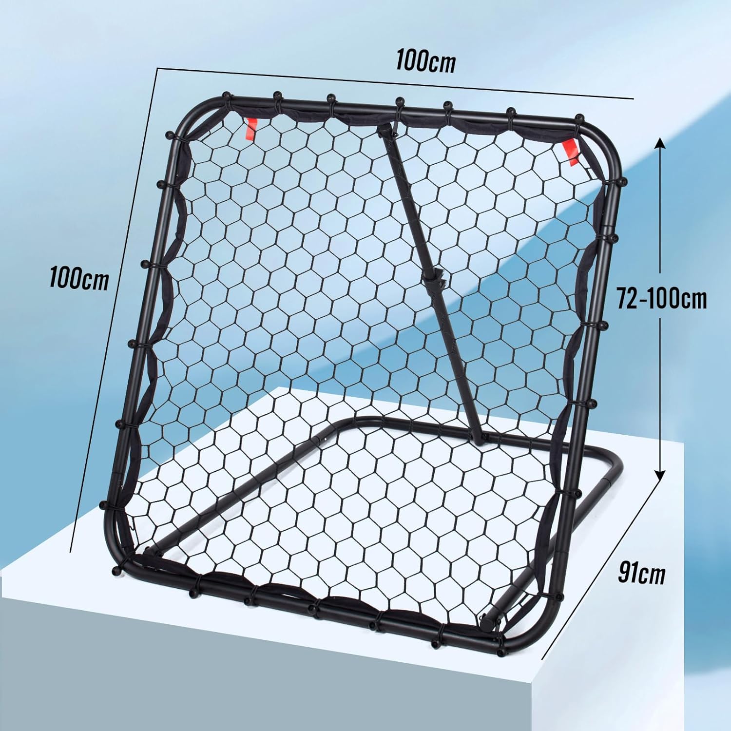 Filet de football rebond 100 cm, entraînement solo — 5