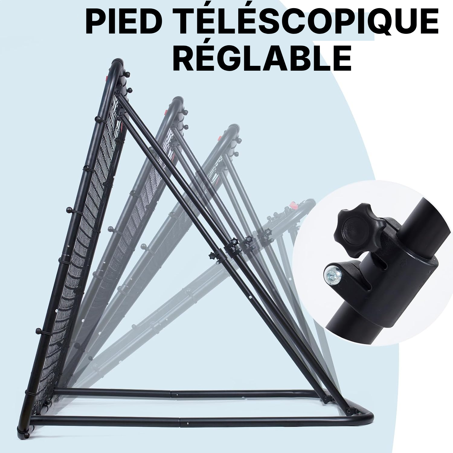 Filet cage de foot rebond grand format pliable 8 cm — 2