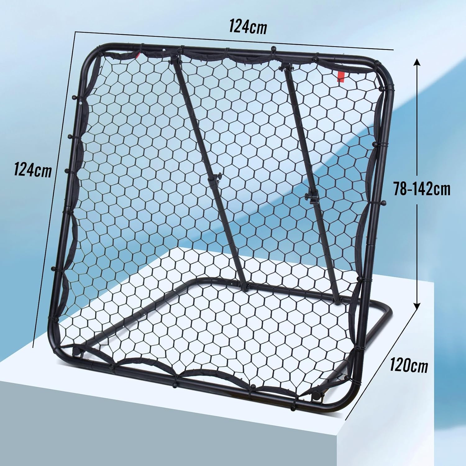 Filet cage de foot rebond grand format pliable 8 cm — 5