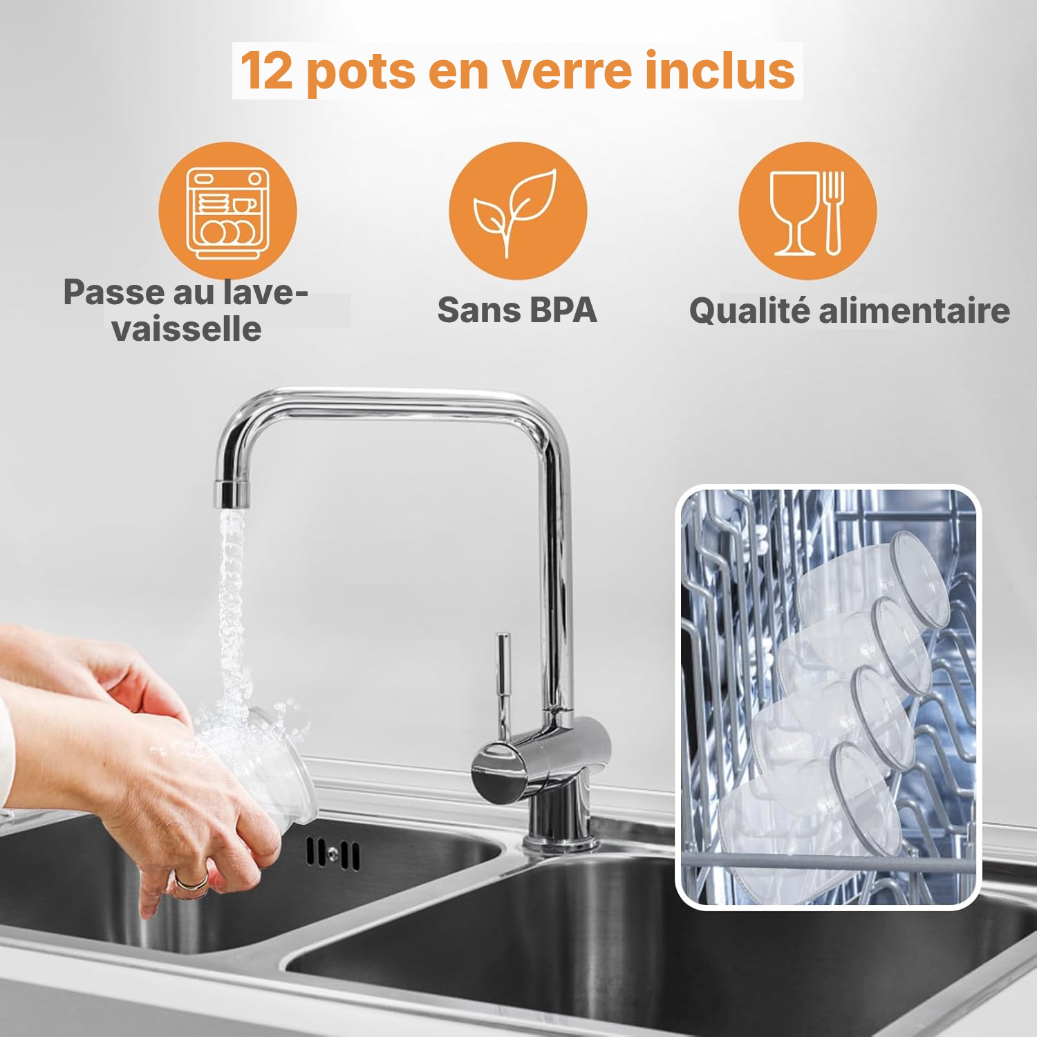 Recettes yaourt yaourtière réussies — 12 pots Noir — 5