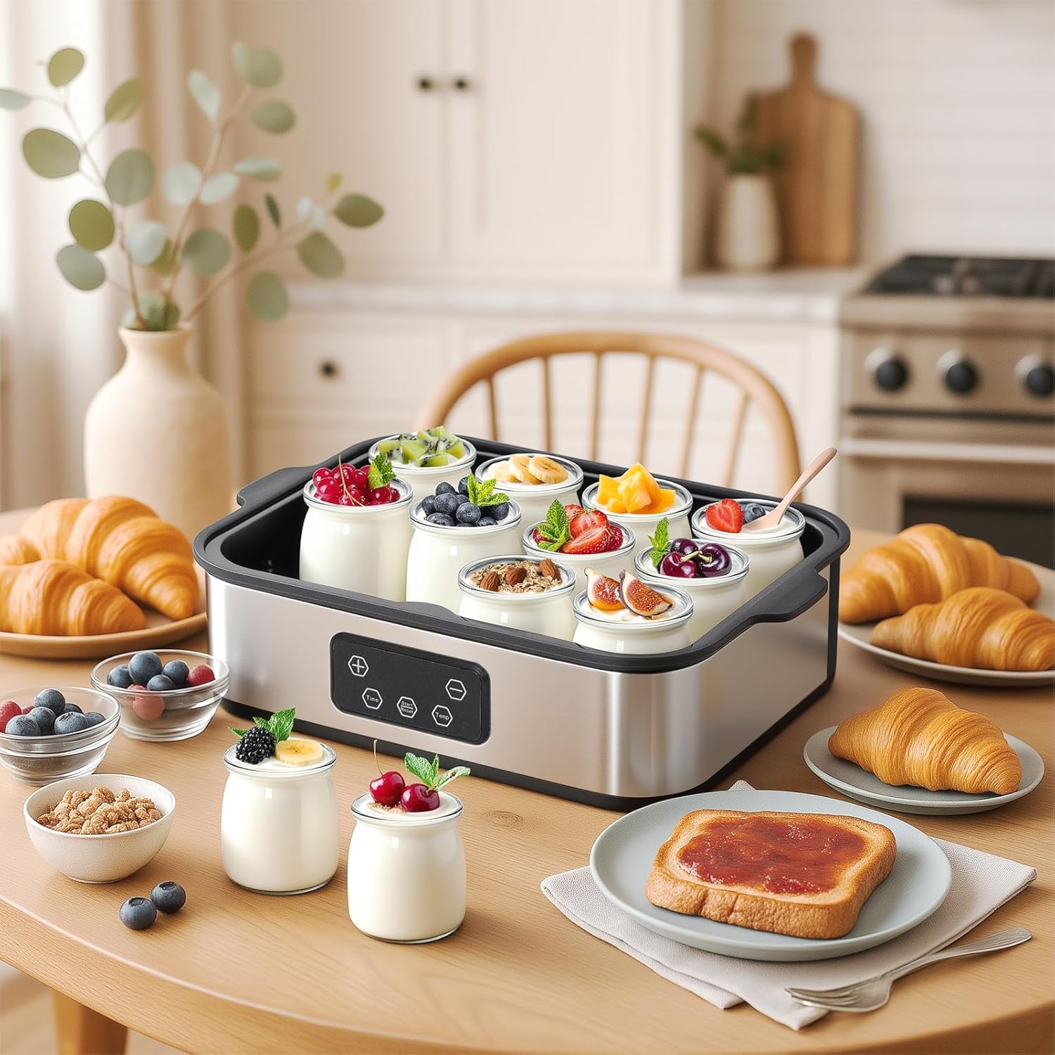 Recettes yaourt yaourtière réussies — 12 pots Noir — 7