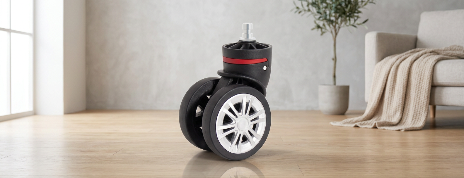 Sac de voyage à roulettes — réparez ses roues
