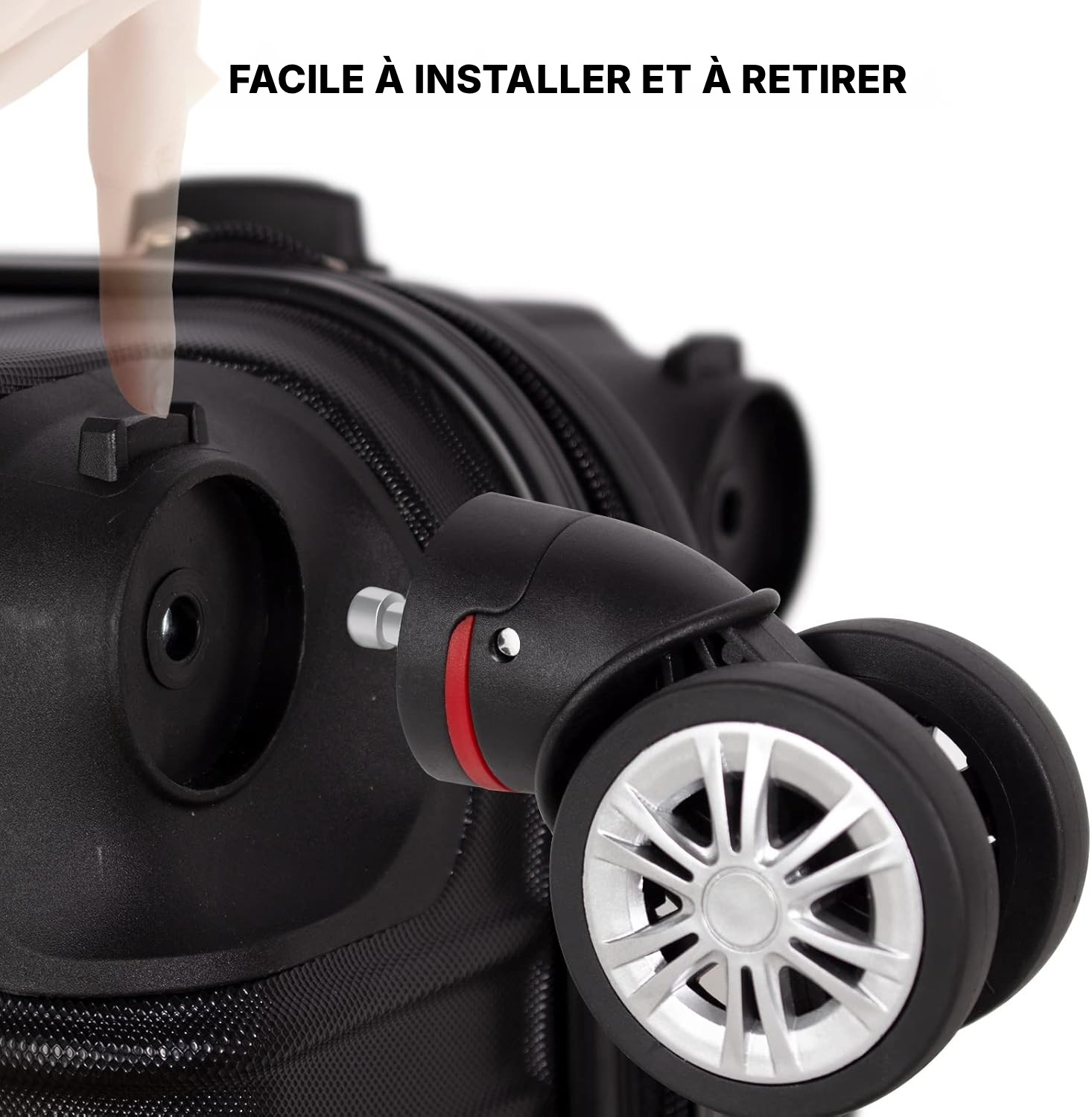 Sac de voyage à roulettes — réparez ses roues — 2