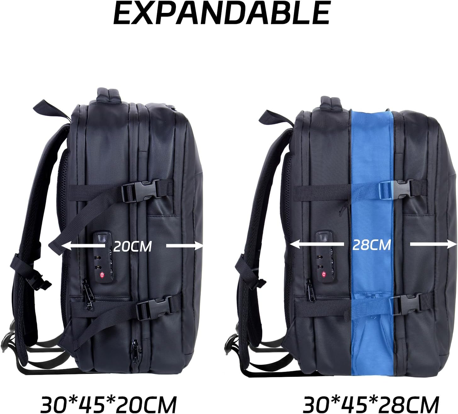 Sac à dos sous vide noir — gagnez de la place — 4