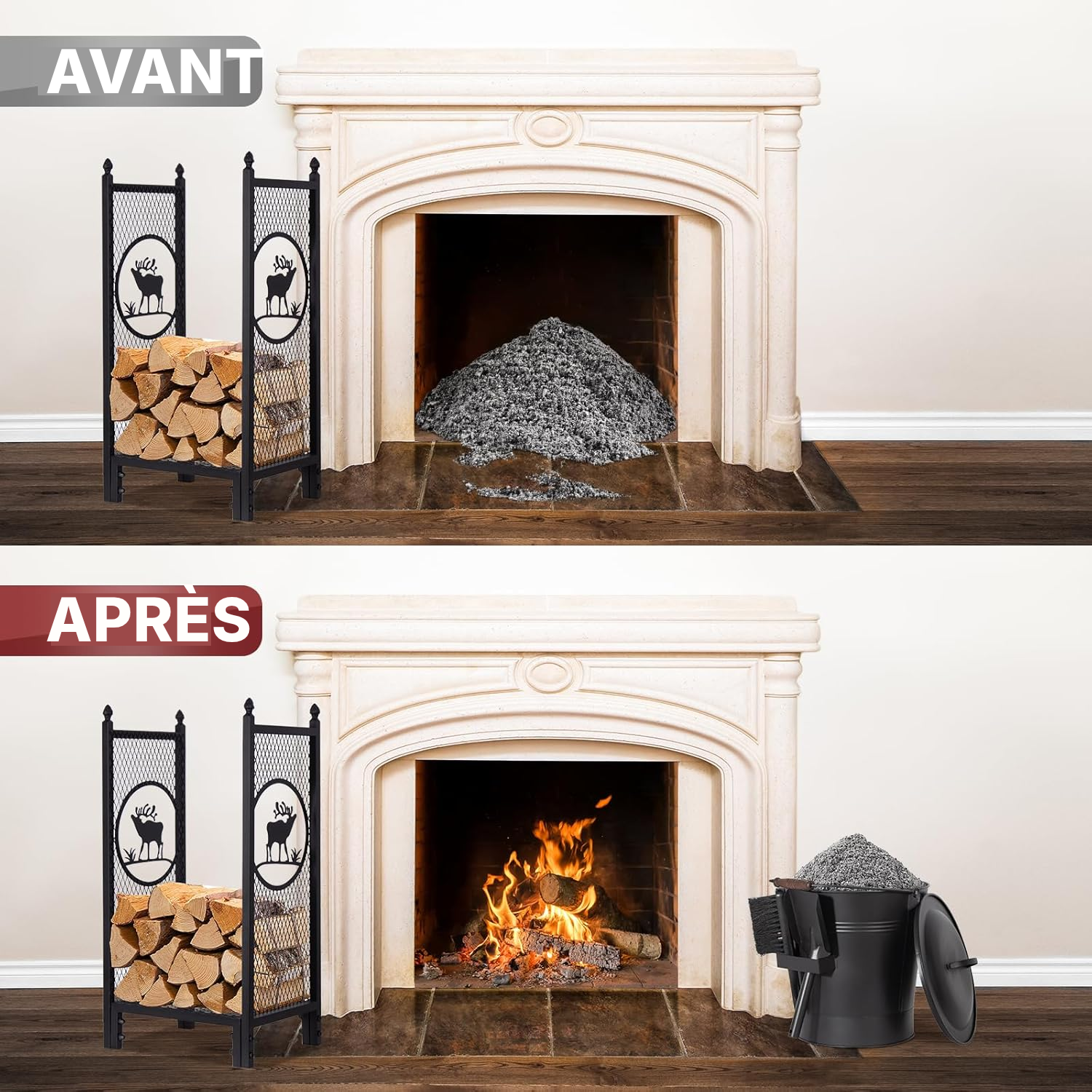 Seau à cendres Grand modèle — accessoires cheminée — 6