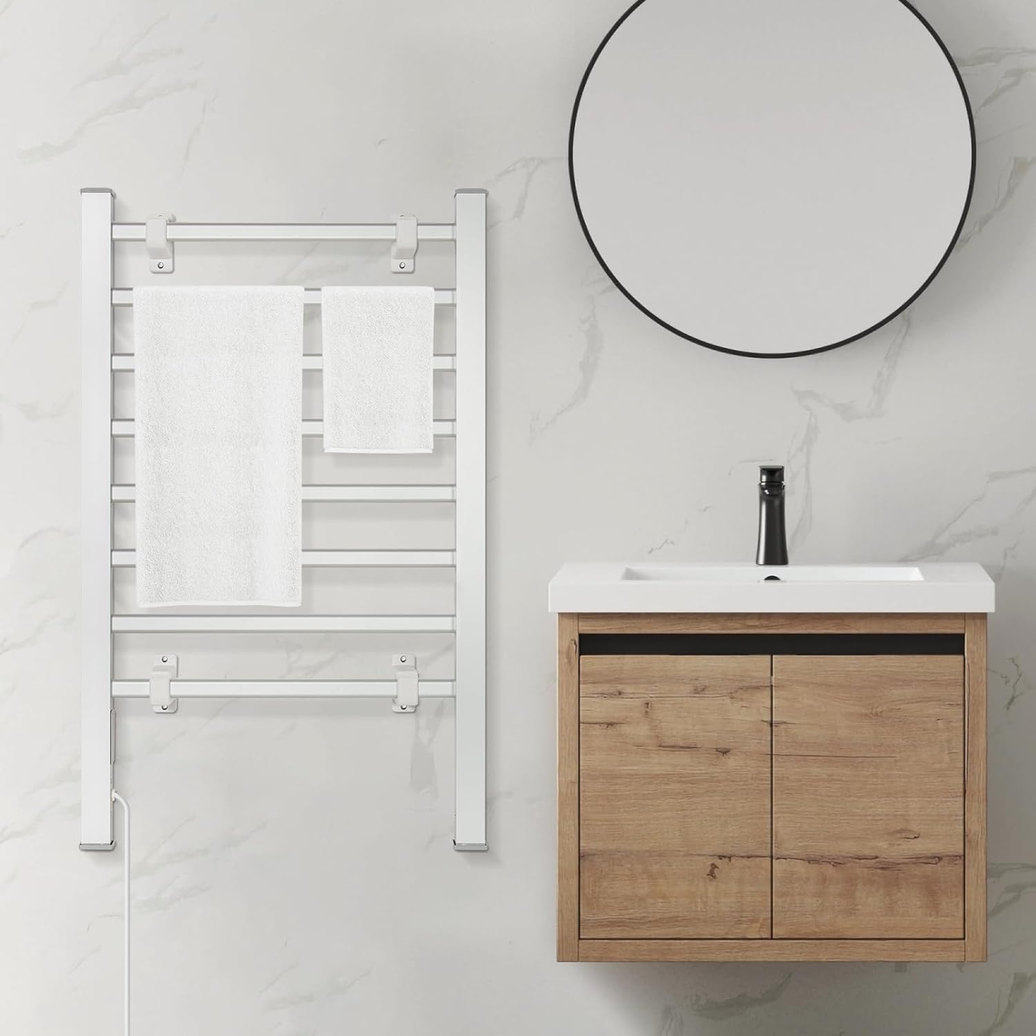 Sèche-serviette électrique mural — 8 barres — 7