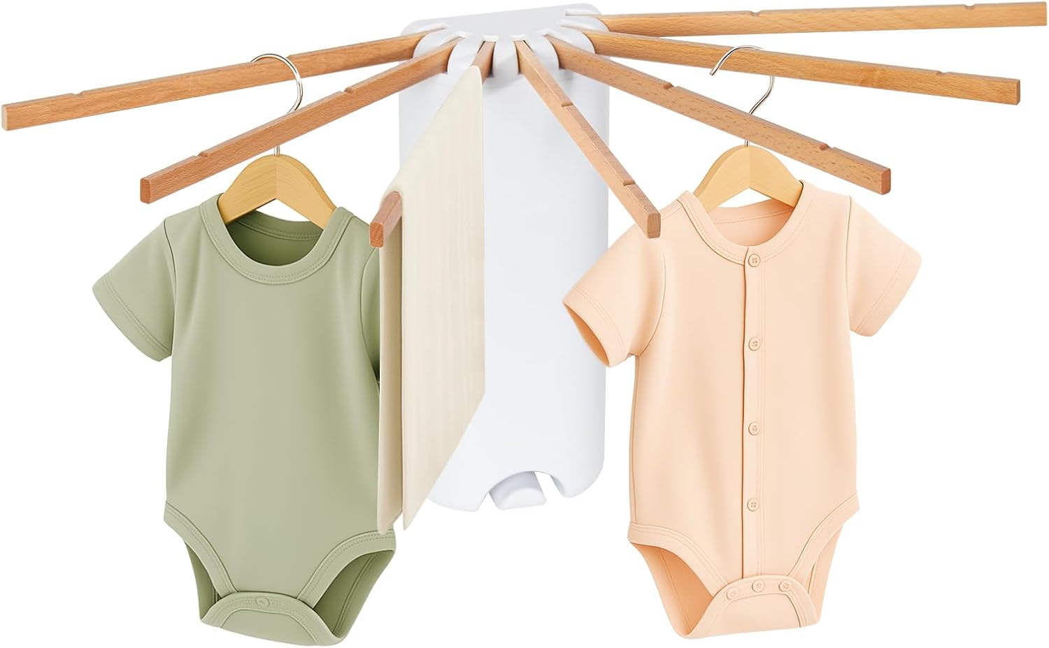 Étendage pour linge mural 7 barreaux compact 67 cm — 1