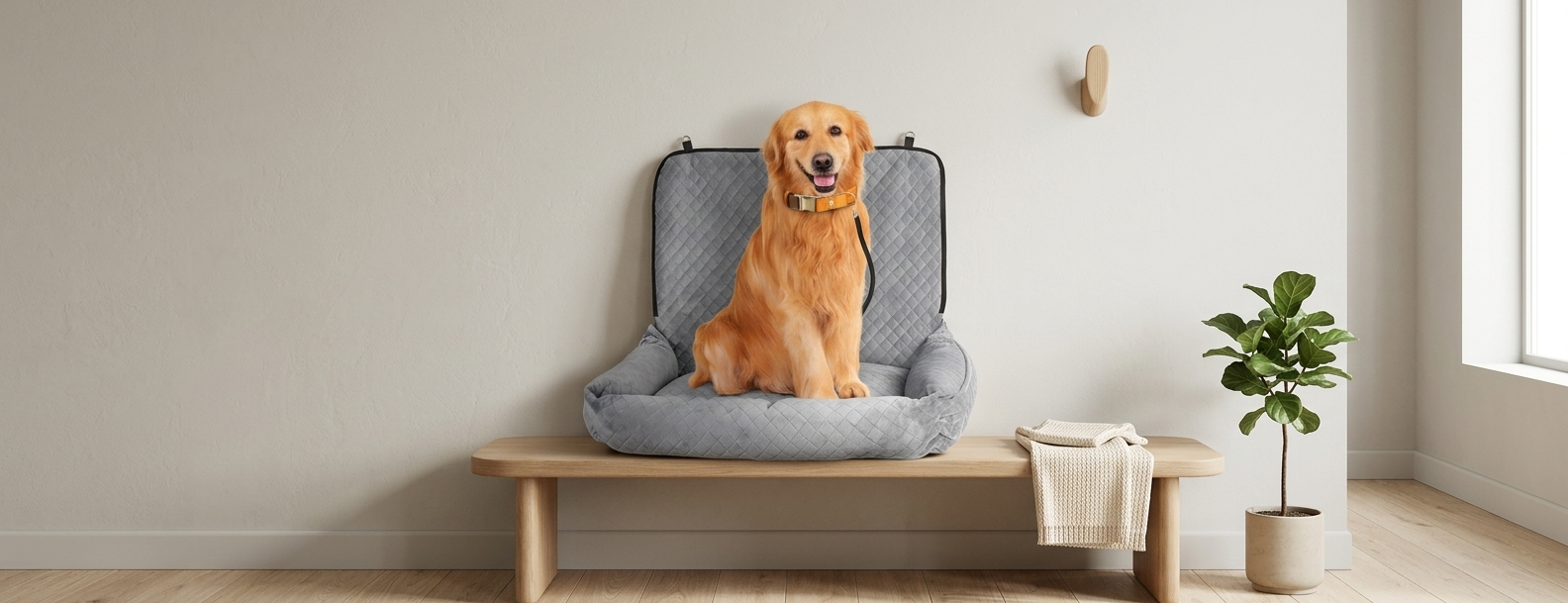 Siège auto chien — confort jusqu’à 25 kg