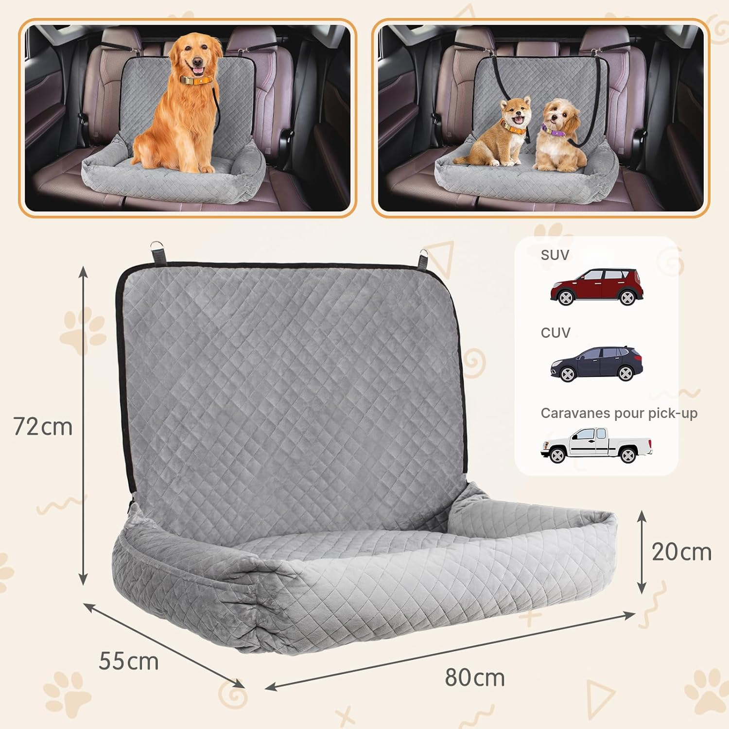 Siège auto chien — confort jusqu’à 25 kg — 2