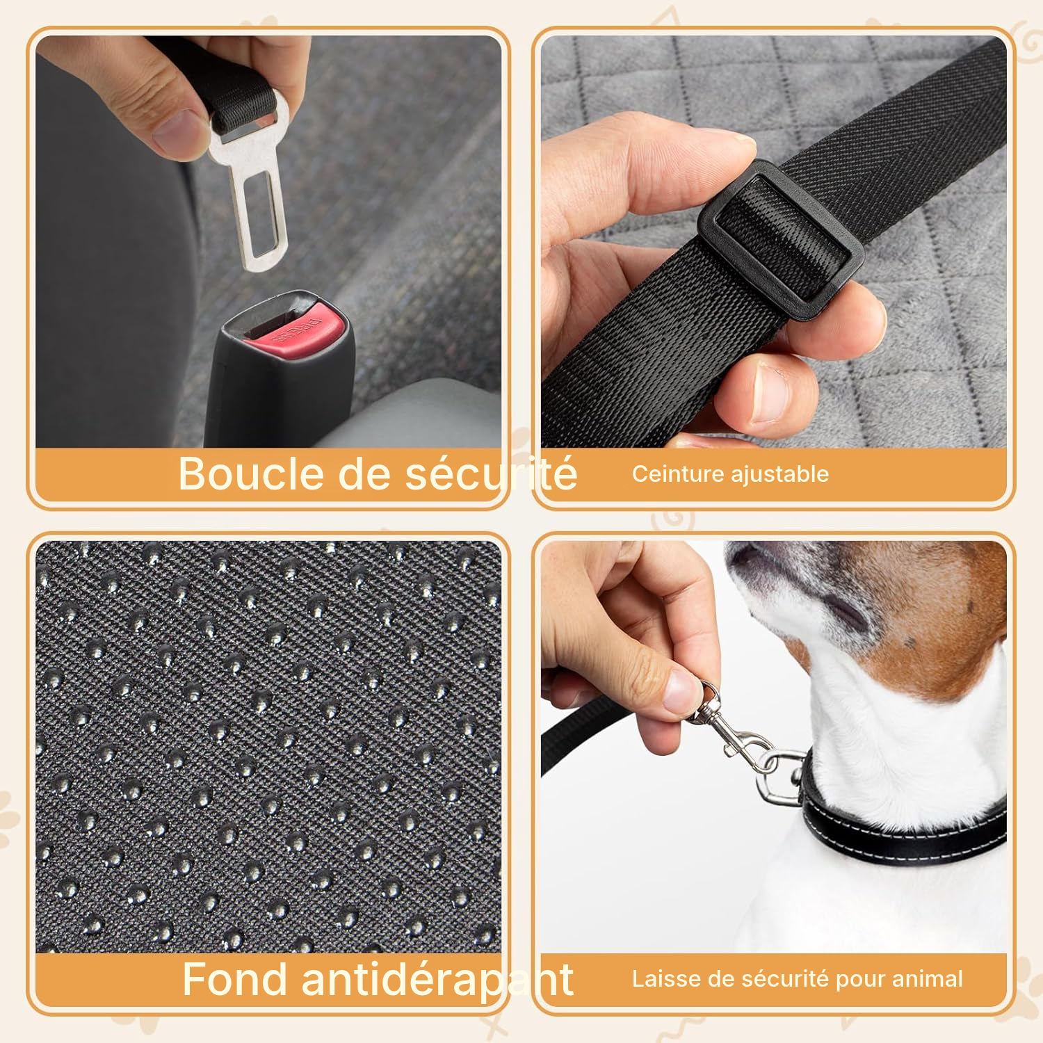 Siège auto chien — confort jusqu’à 25 kg — 4