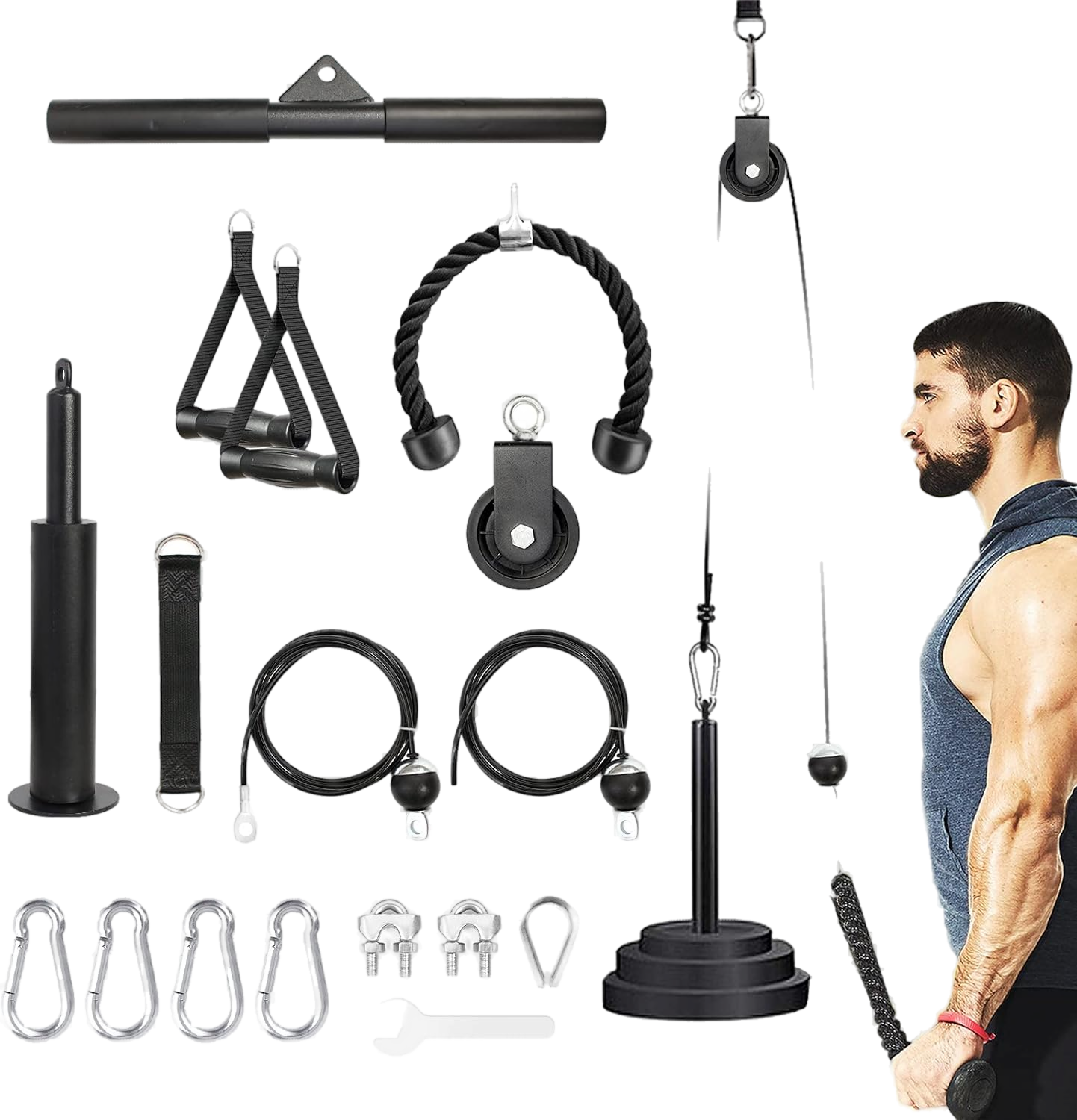 Musculation poulie — tirage maison modulable — 7