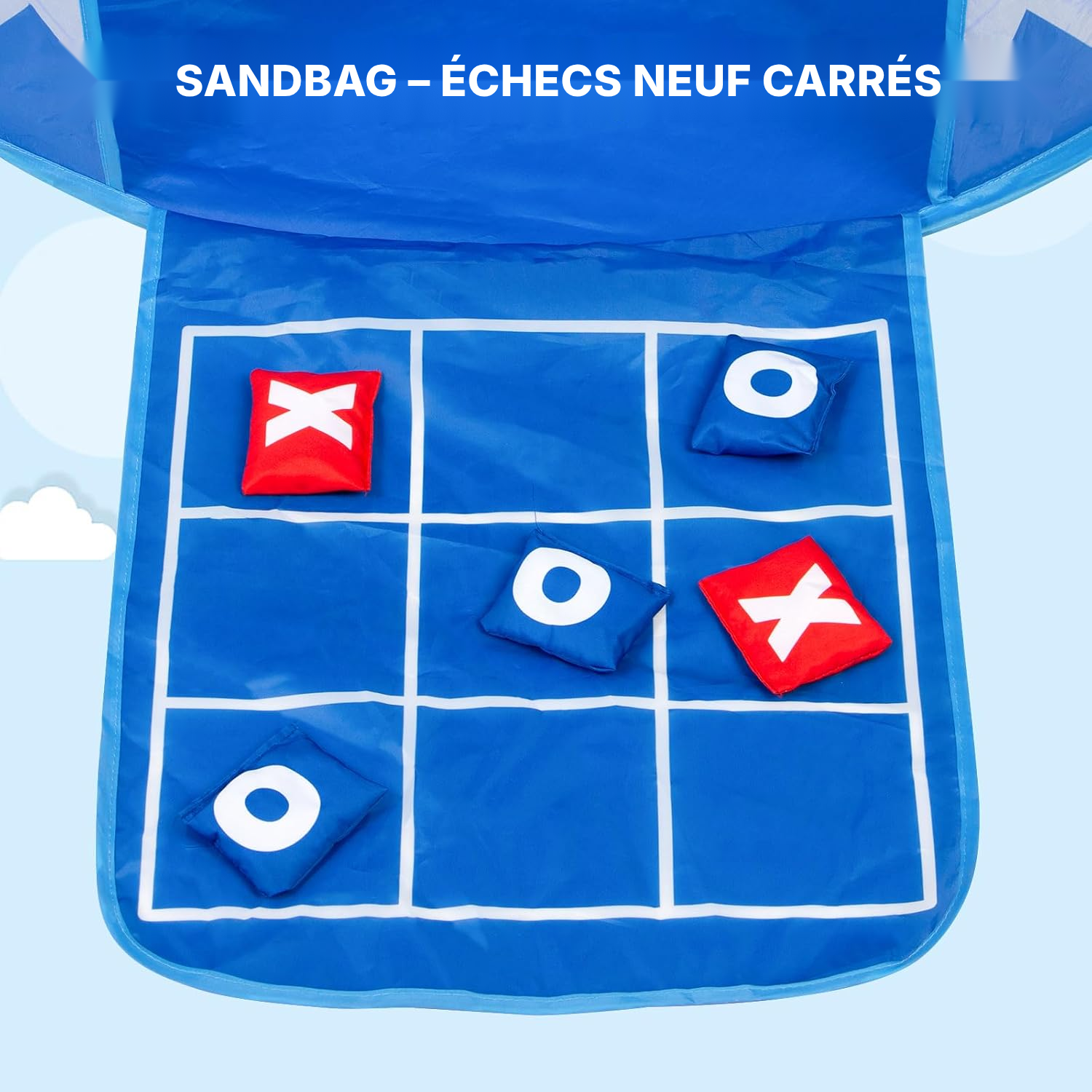 Tente à balles bleue — 4 jeux intégrés — 5