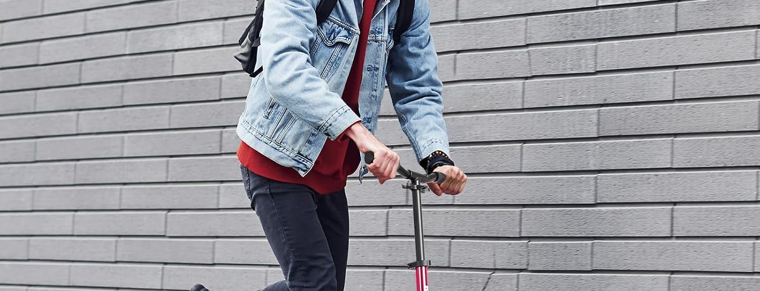 Trottinette pour adulte rose, hauteur 43 cm