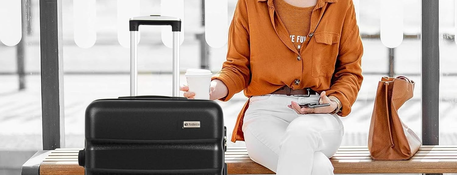 Valise cabine 67 cm noire — 3,5 kg, 4 roues 360°