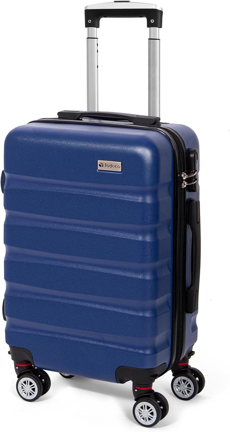 Taille cabine valise rigide bleu foncé — voyage facile — 1