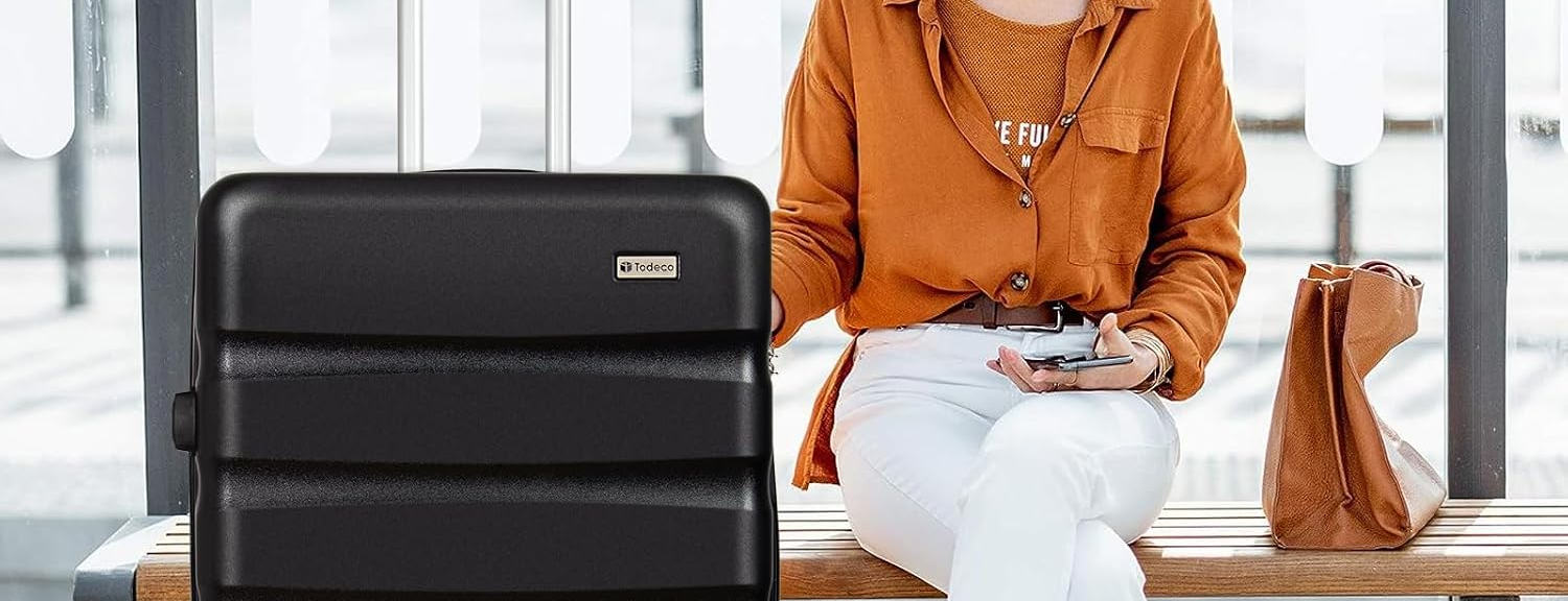 Valise rigide grand format 78 cm noire, 80 L