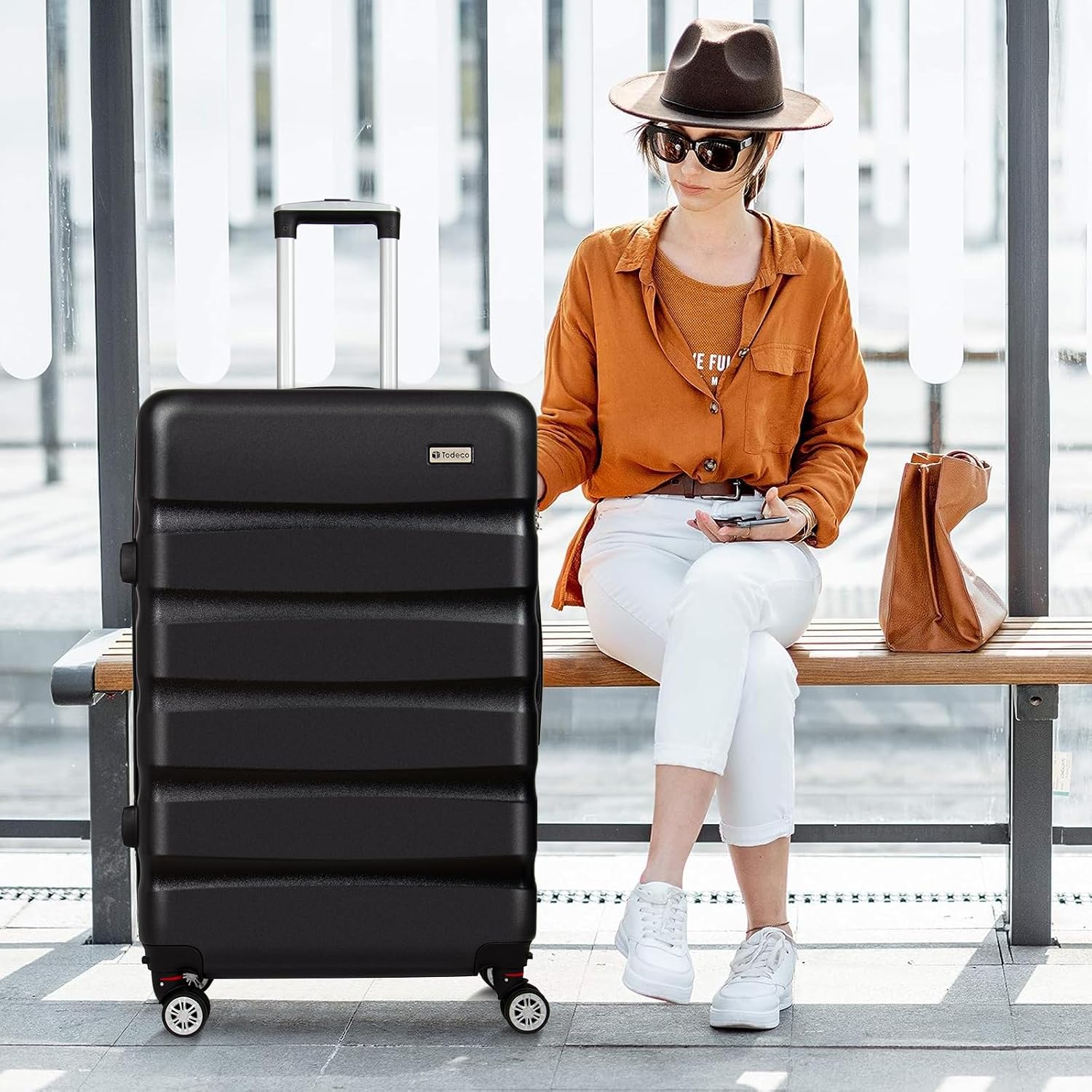 Valise rigide grand format 78 cm noire, 80 L — 6