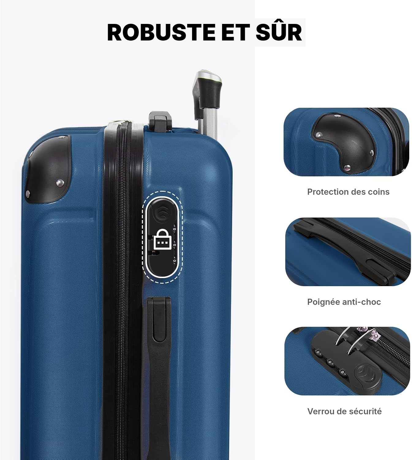 Pas petite valise cabine: 73 cm bleu foncé — 3