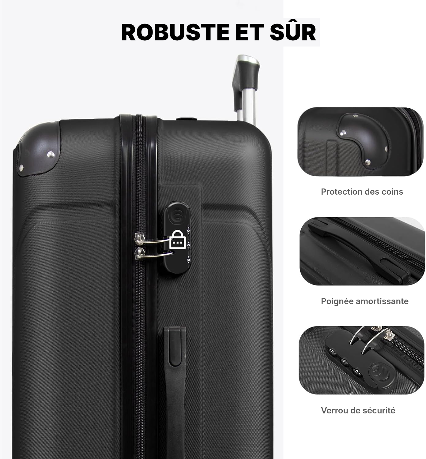 Valise rigide noire — voyage organisé — 3