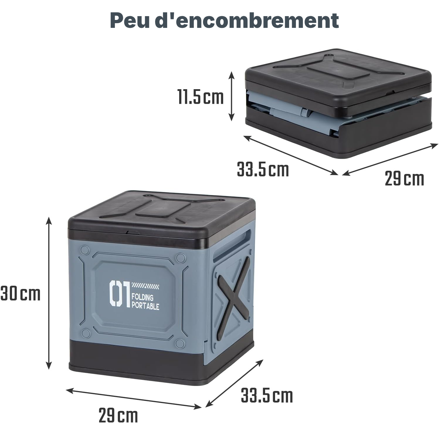 WC chimique alternatif Noir – toilette 25 L — 2