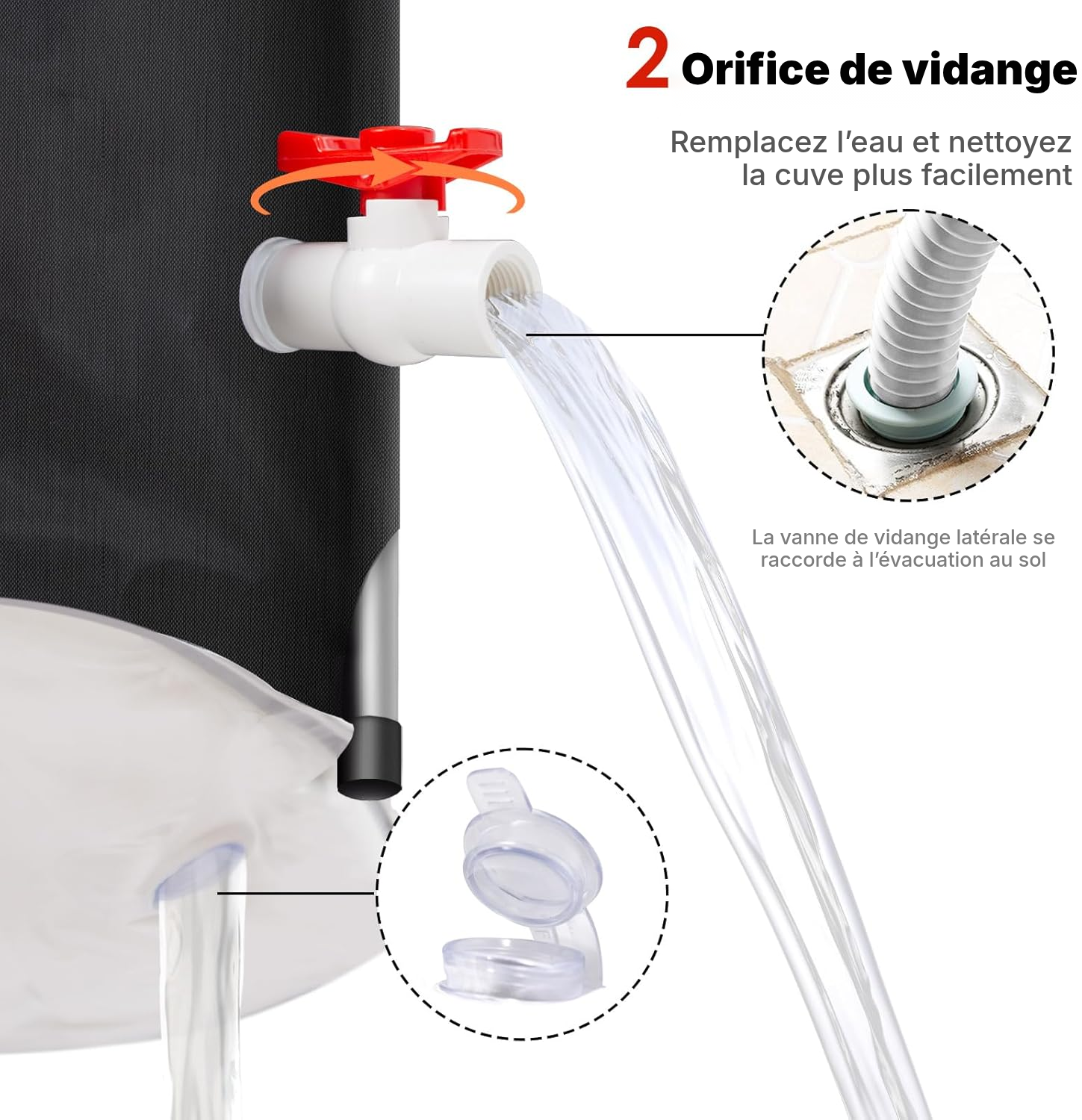 Baignoir pliable adulte — compacte 117 cm — 4