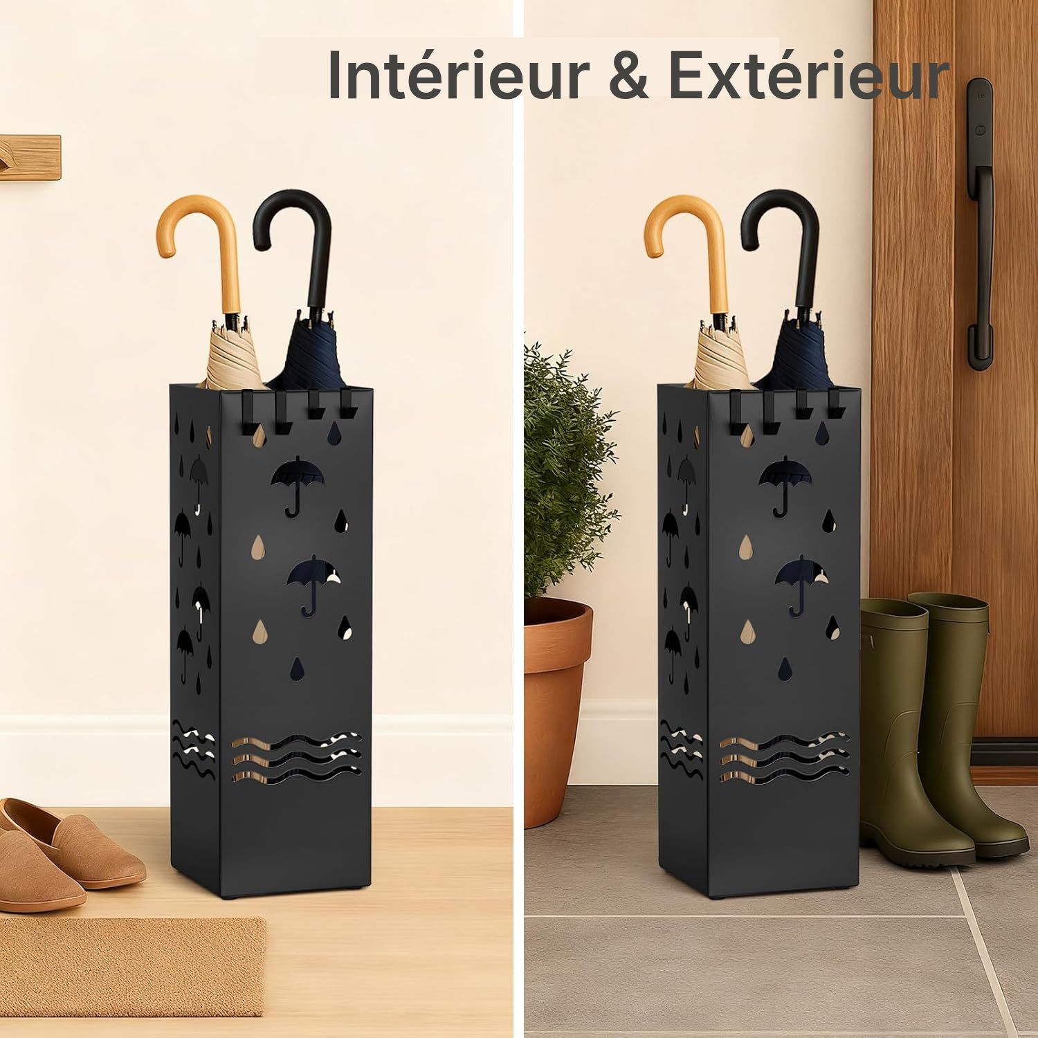 Porte-parapluie — motif parapluies, 49 cm — 7