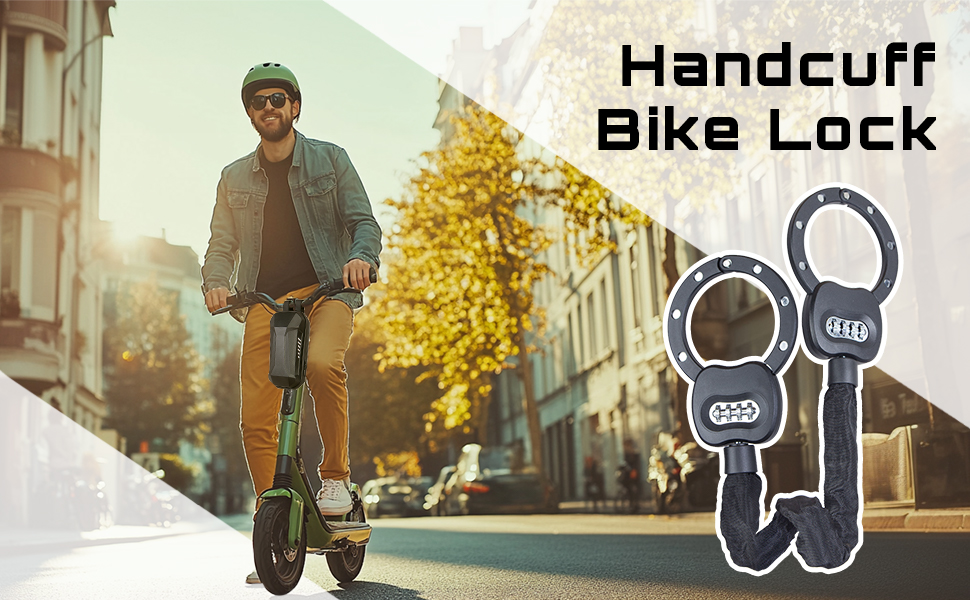 Antivol chaîne à combinaison pour vélo – Double 89 cm — 4