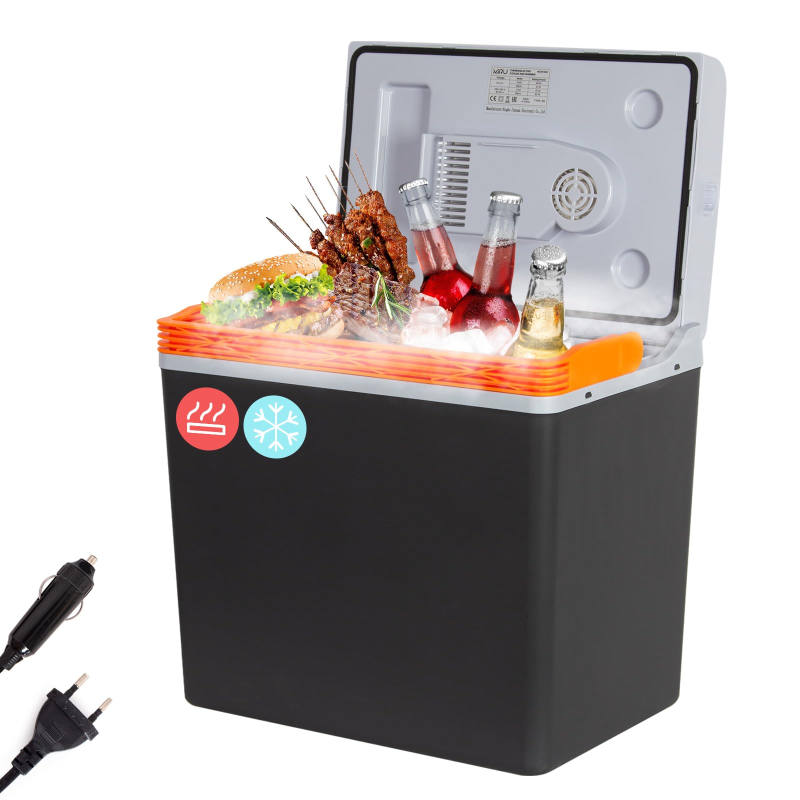 Glacière électrique portable 30 L chaud/froid 12 V