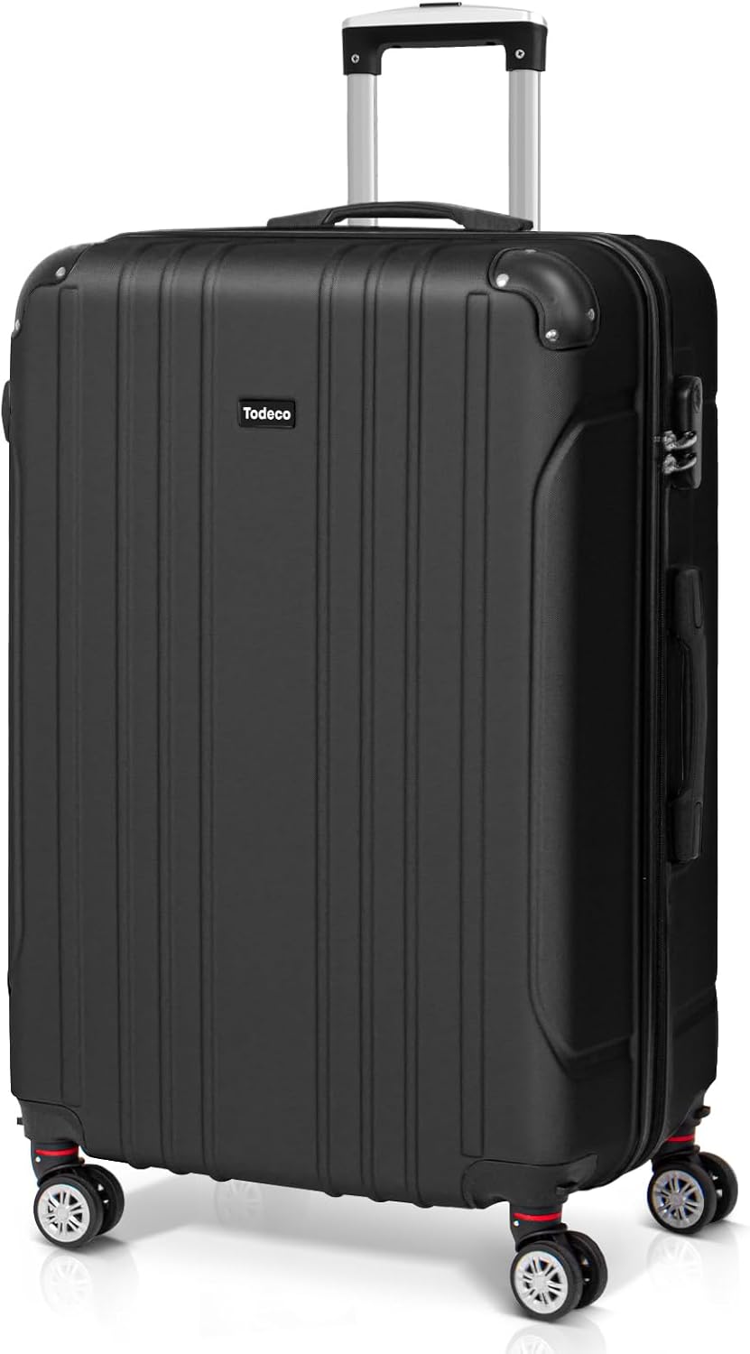Valise noire rigide 78 × 51 × 28,5 cm