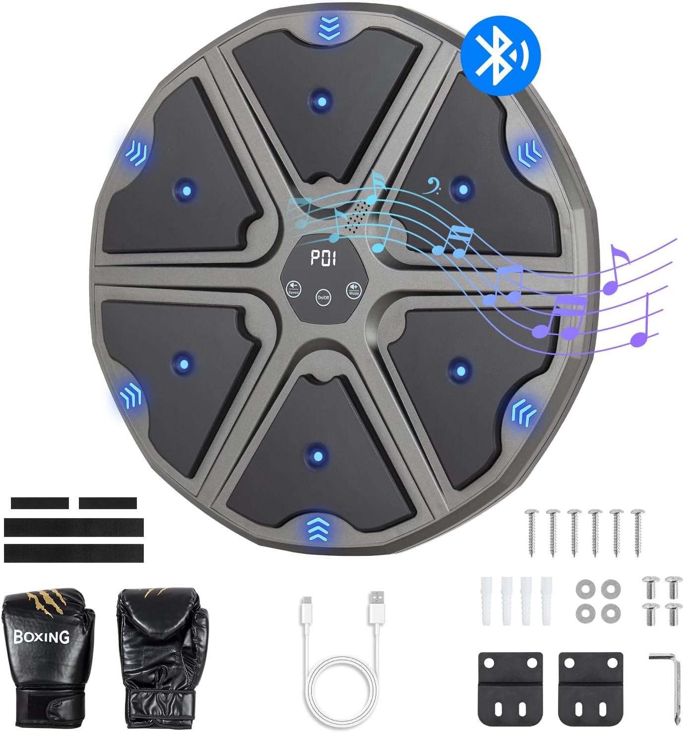 Machine de boxe musicale — réflexes à la maison — 9