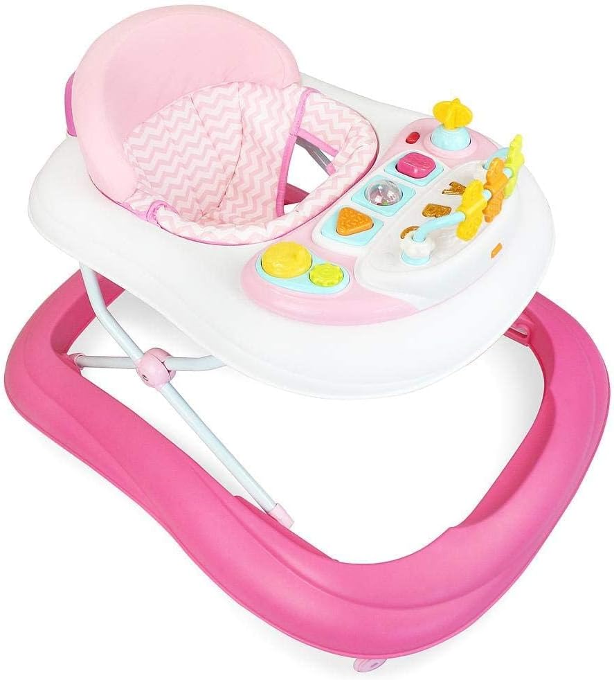 Trotteur évolutif musical 2-en-1 pliable