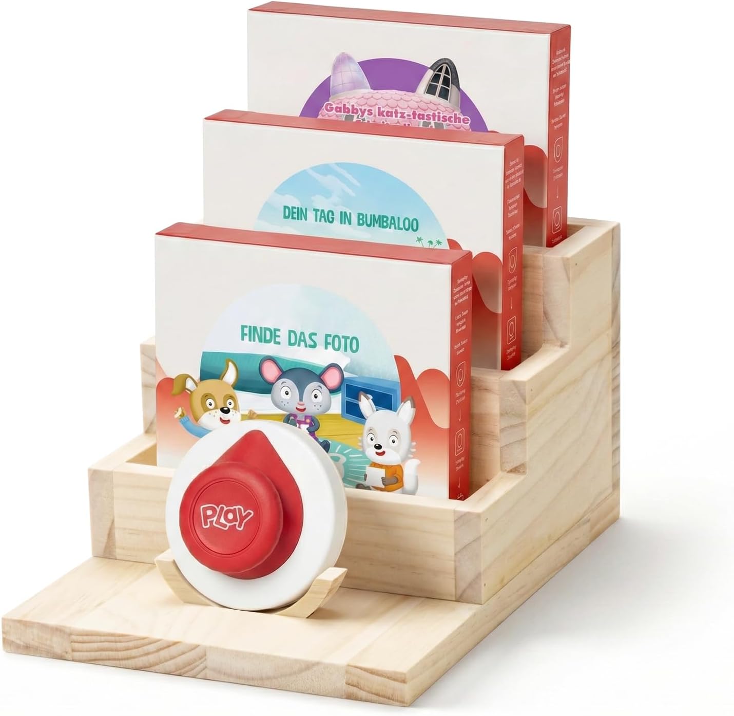 Étagère rangement Tonieplay bois 4 niveaux