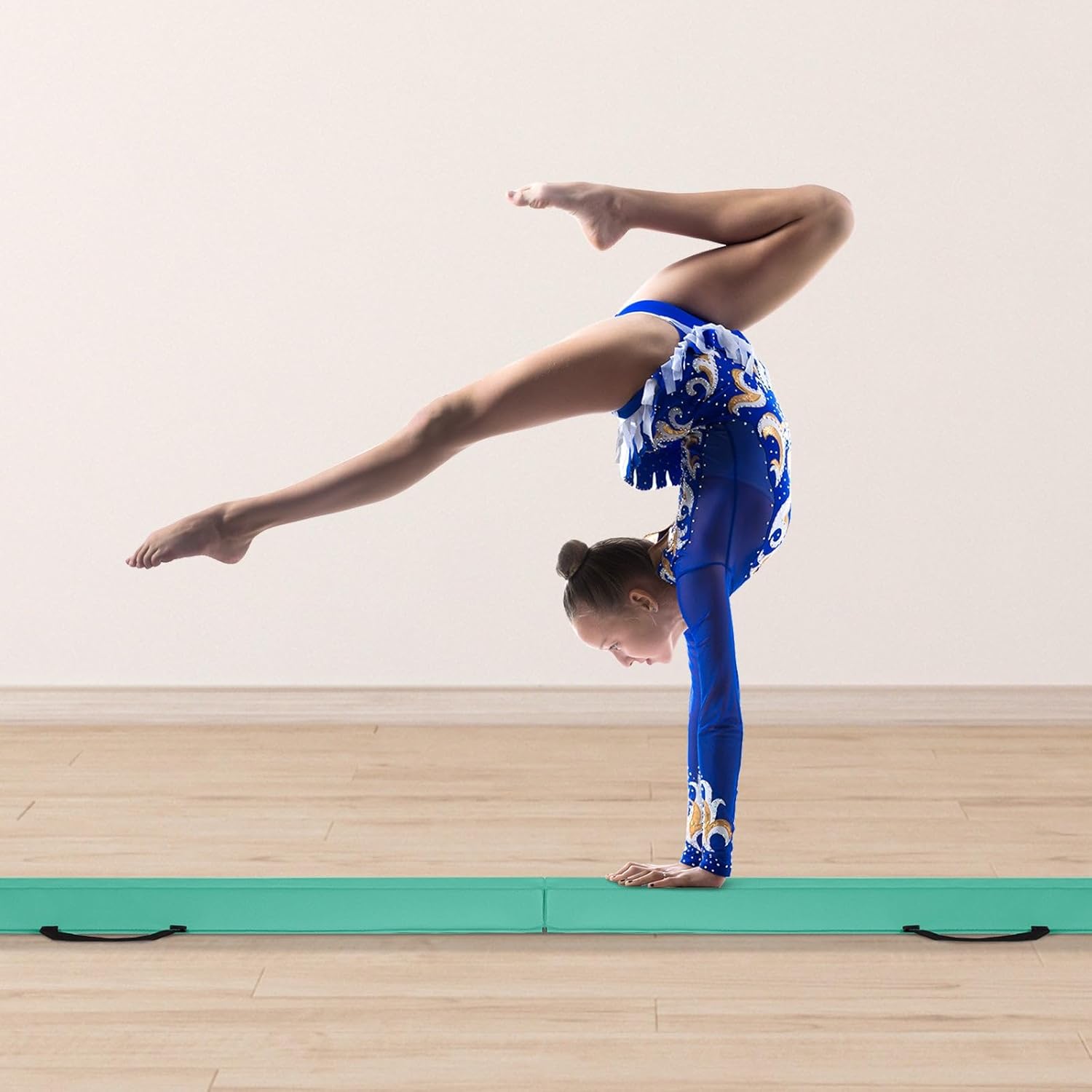 Poutre de gymnastique pliable verte – 270 cm — 7